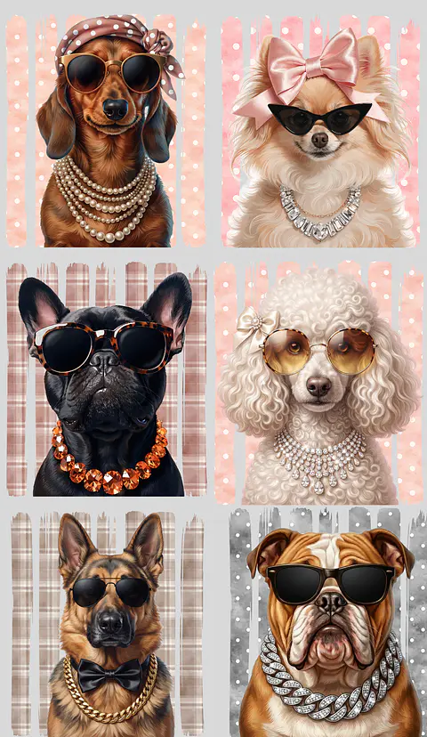 LIENZO MASCOTAS ELEGANTES