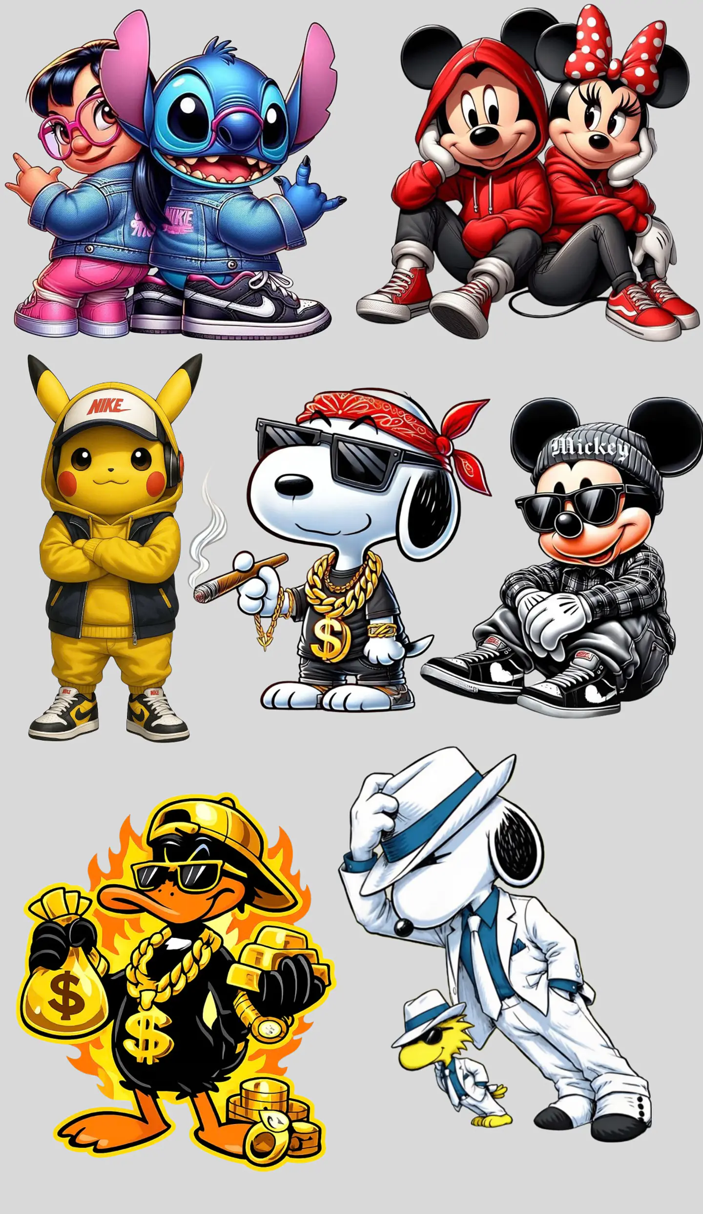 LIENZO STITCH Y PERSONAJES 1