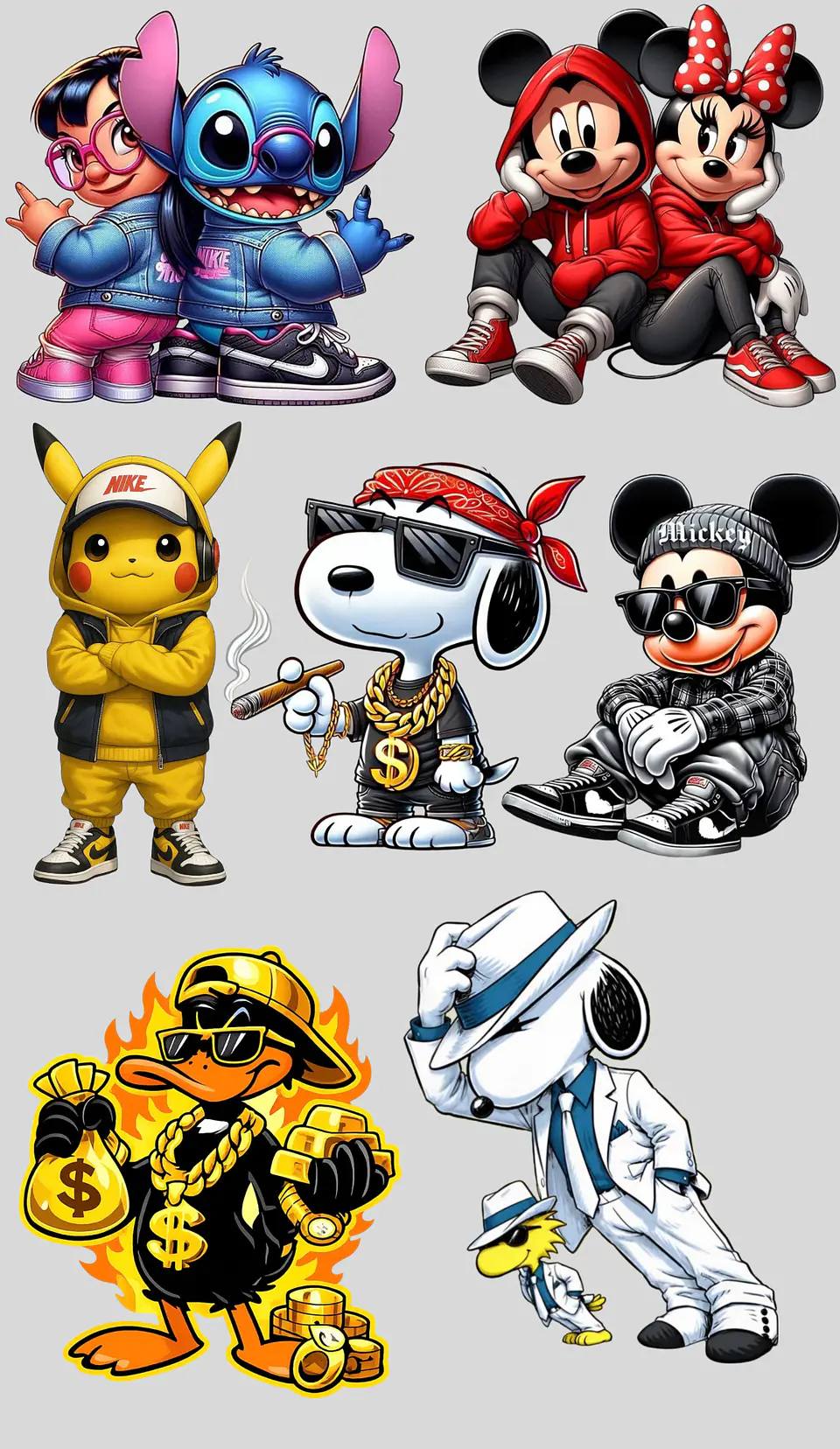 LIENZO STITCH Y PERSONAJES 1