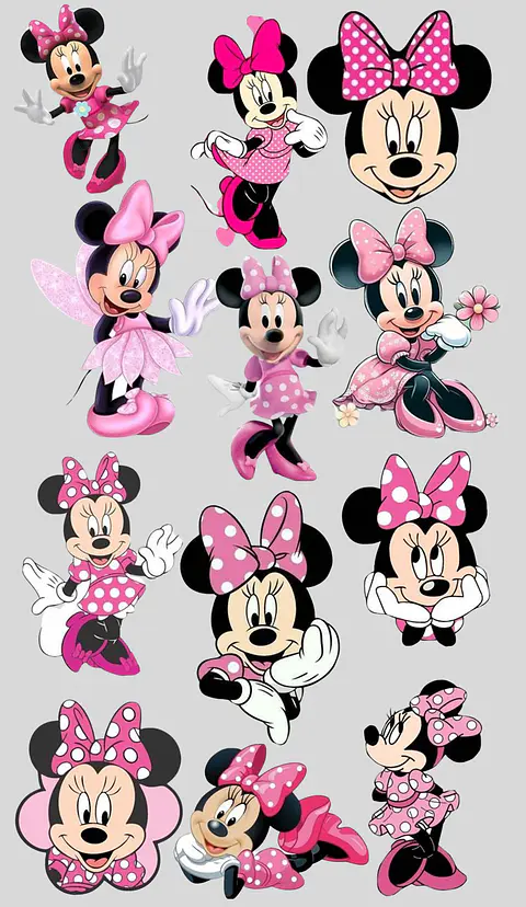 LIENZO MINNIE ROSA