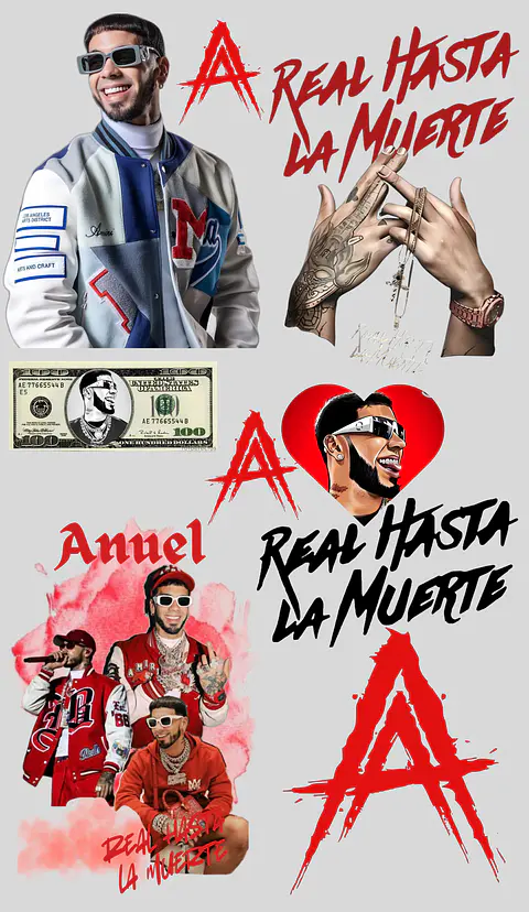 Lienzo Anuel AA - Real Hasta la Muerte