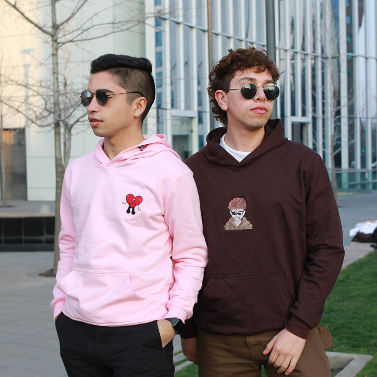 Poleron Bad Bunny Rosa  3