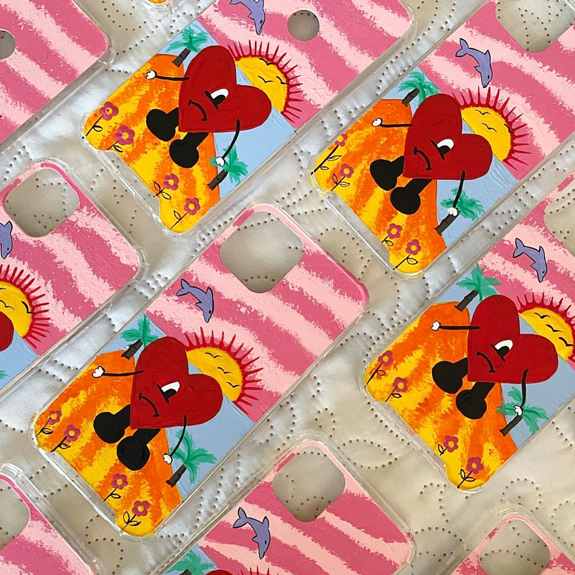 CARCASA BAD BUNNY CORAZON ULTIMO ALBUM IPHONE  2