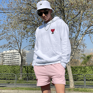 Poleron Blanco Bad Bunny Corazon 