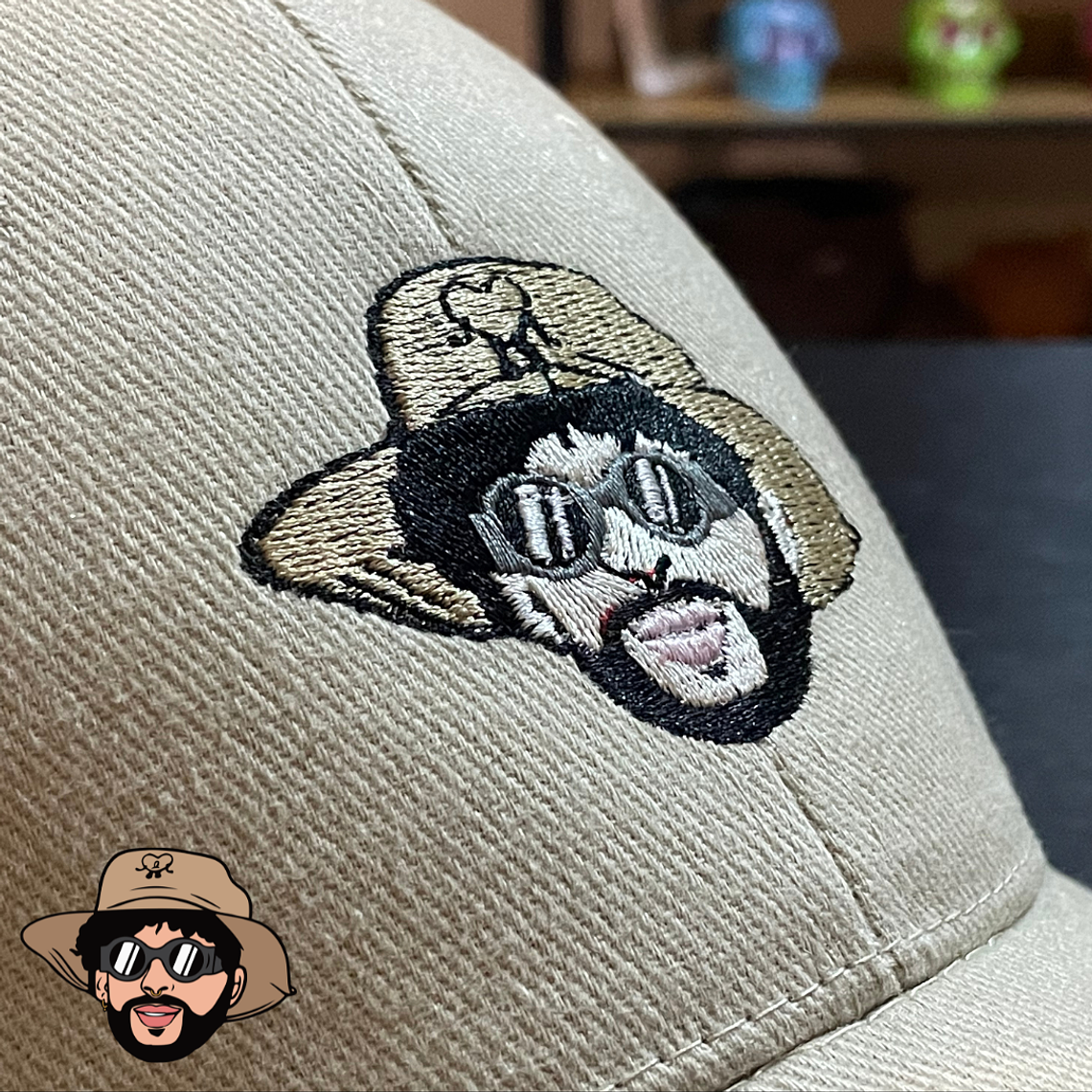 Jockey Cara Benito animada Bad Bunny  1