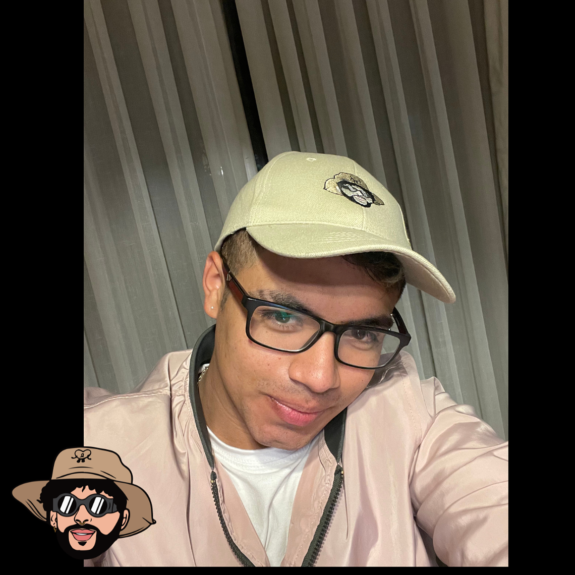 Jockey Cara Benito animada Bad Bunny  2