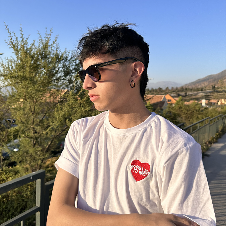 Polera Lo Mas Xulo De Tu Insta Blanca  1