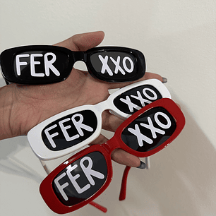 Lentes FERXXO colores (negro-blanco-rojo) FEID 