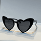 LENTES DE SOL CORAZON BLANCO O NEGRO  - Miniatura 3