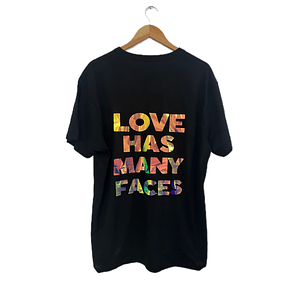 Polera LOVE HAS MANY FACES NEGRA 