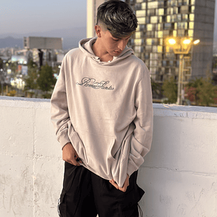 Poleron Bordado Beige ROMEO SANTOS 