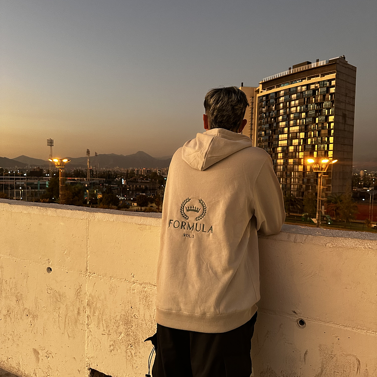 Poleron Bordado Beige ROMEO SANTOS  2