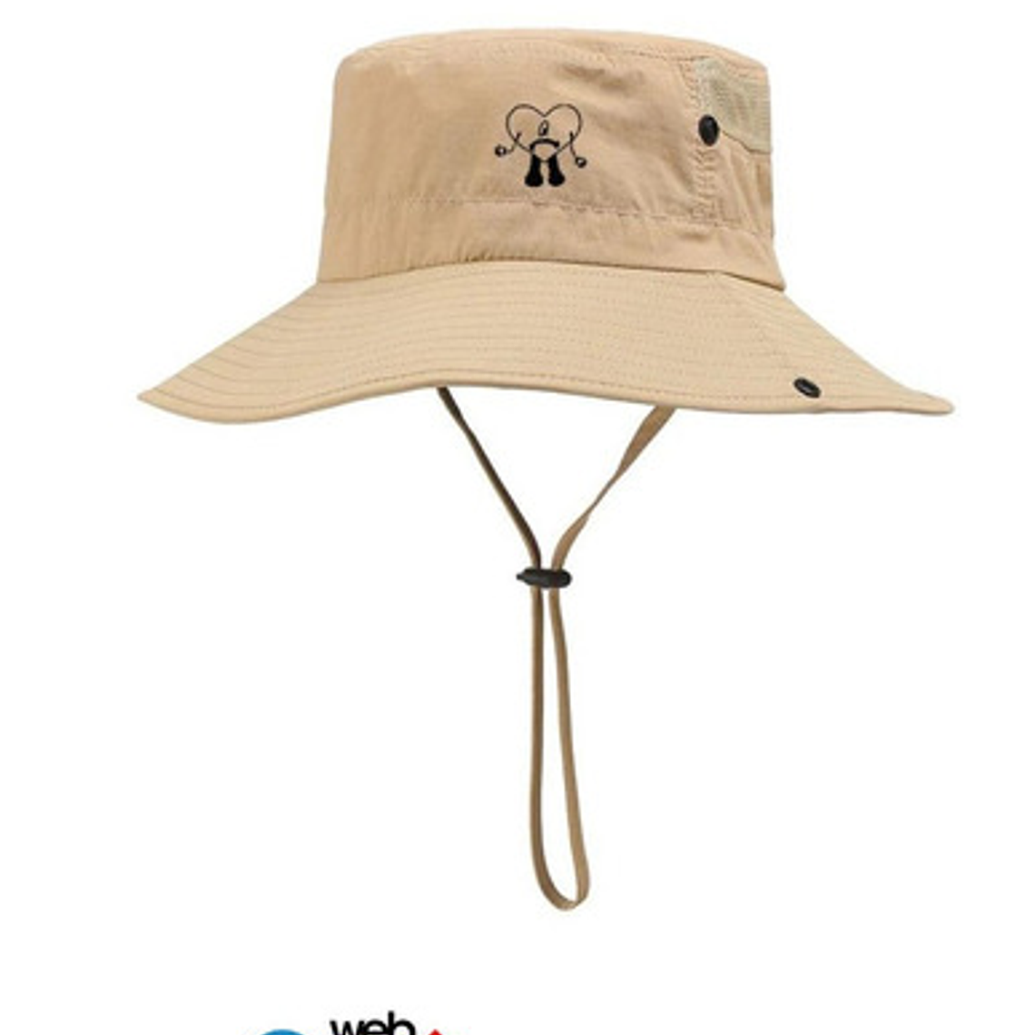 Sombrero Bad Bunny Corazon Bordado  1