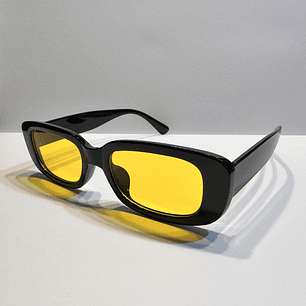 Lente negro marco amarillo