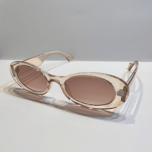 Lentes transparente cafe claro 