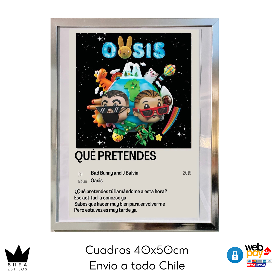 Póster Cuadro Oasis - J Balvin 1
