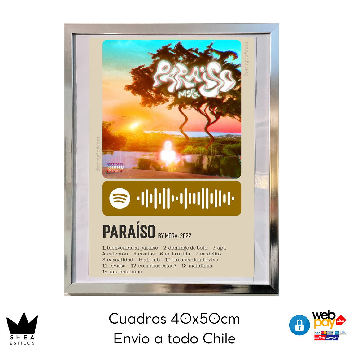 Póster Cuadro Paraiso - Mora 1