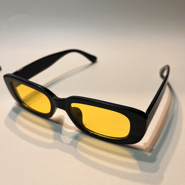 Lentes Tendencia Cristal Amarillo 2