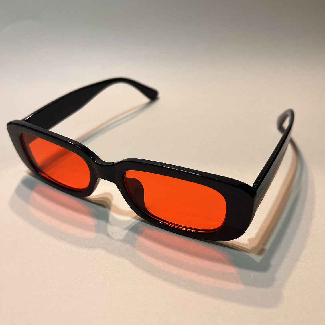 Lentes Tendencia Cristal Rojo 1