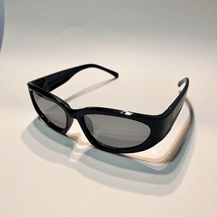 Lentes Party Negros Cristal Gris