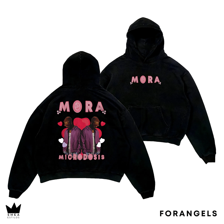 Hoodie Mora Estampado Premium Oversize  1