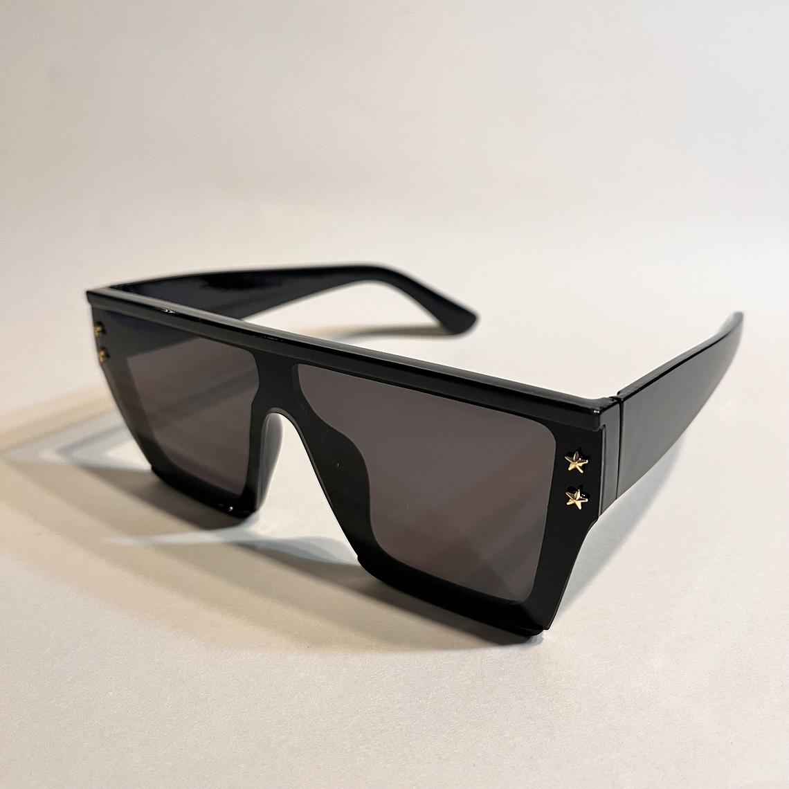 Lentes Cuadrado Negros con estrellas  2