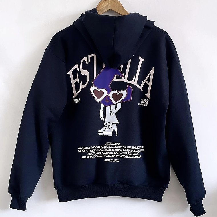 Hoodie Estrella Estampado Estrella o Luna 3