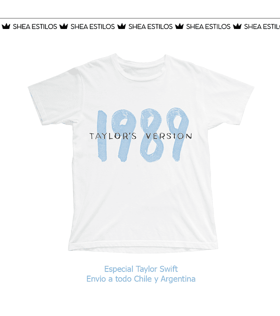 Polera Taylor Swift 1989 