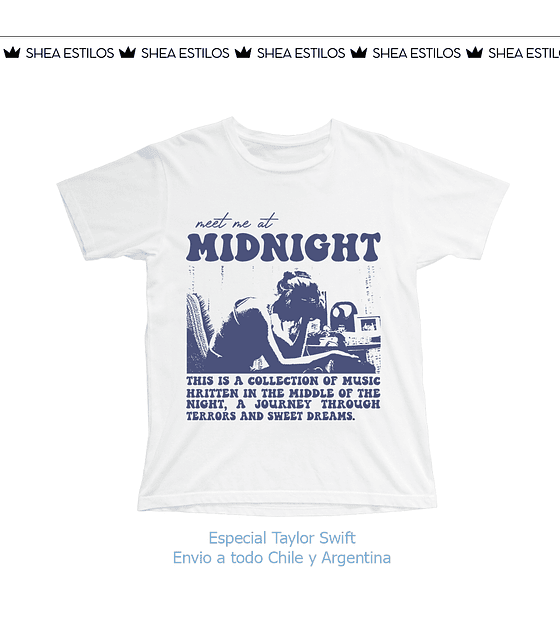 Polera Taylor Swift Midnight