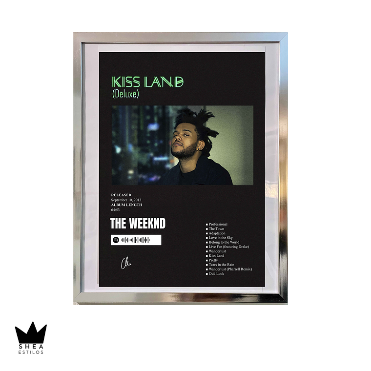 Poster The Weeknd Kiss Land (deluxe) 1
