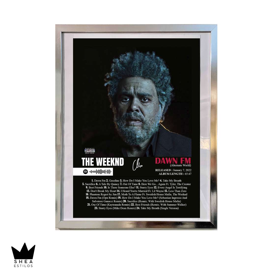 Poster The Weeknd Dawn Fm 1