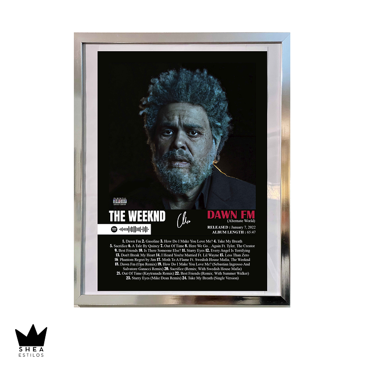 Poster The Weeknd Dawn Fm 1