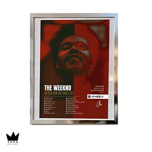 Poster The Weeknd Rojo 
