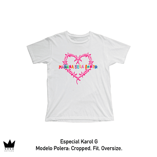 Polera Karol G Corazon 