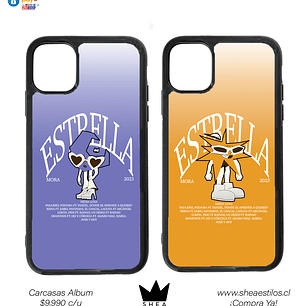 Carcasa Estrella o Luna Samsung Colores