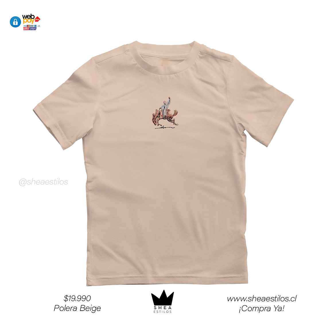 Polera  Nadie Sabe Lo que va pasar Mañana Biege Album 2