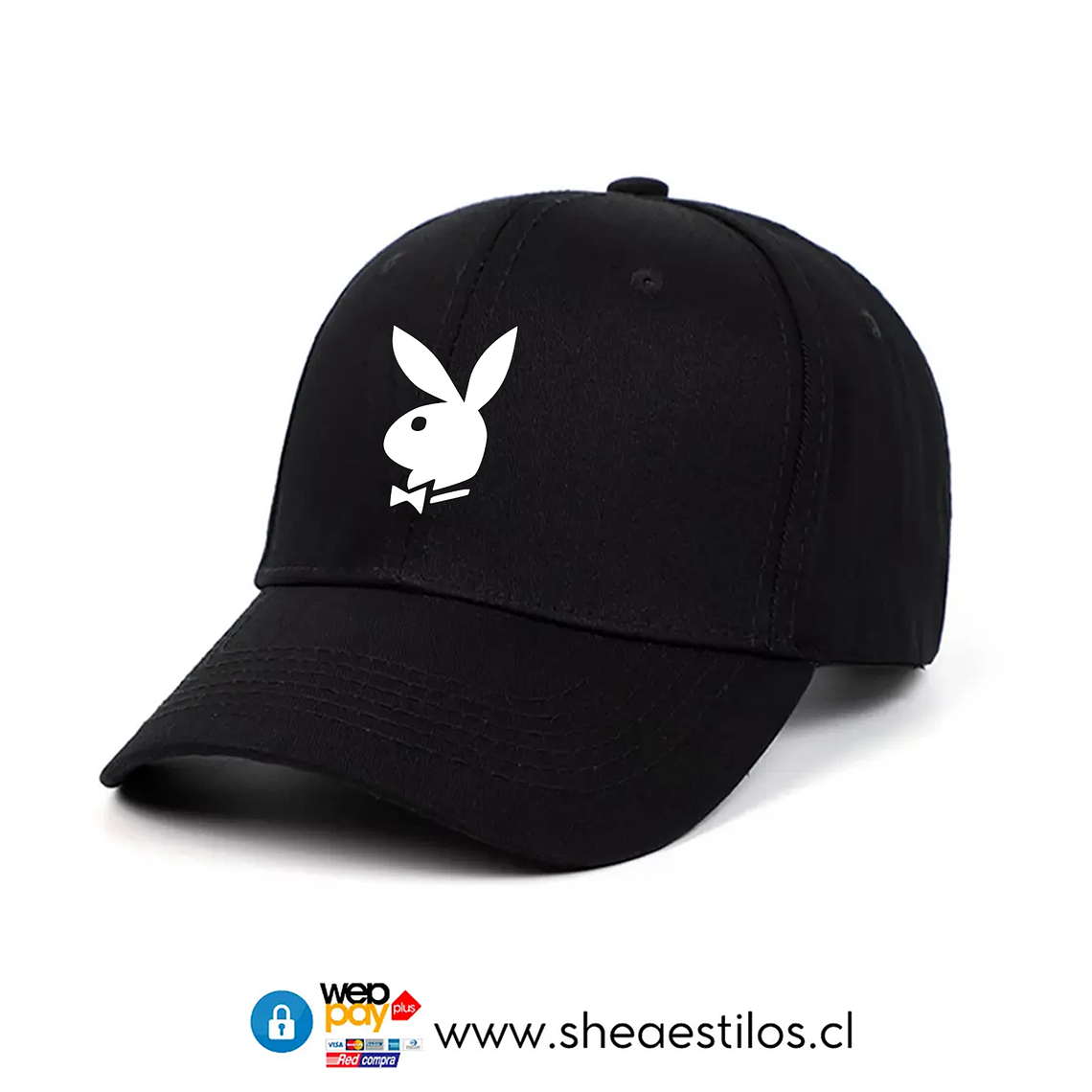 Jockey Conejo Bordado Negro 1