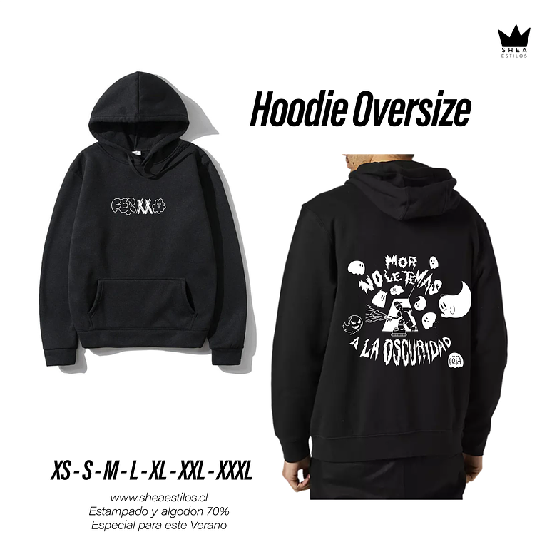 Hoodie - Poleron Ferxxo No le temas a la Oscuridad Modelo 3 1