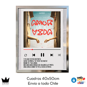 Cuadro Poster El Amor de tu vida Gino Mella 40x50cm 