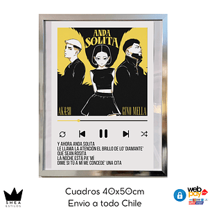 Cuadro Poster Anda Solita G.Mella 40x50cm