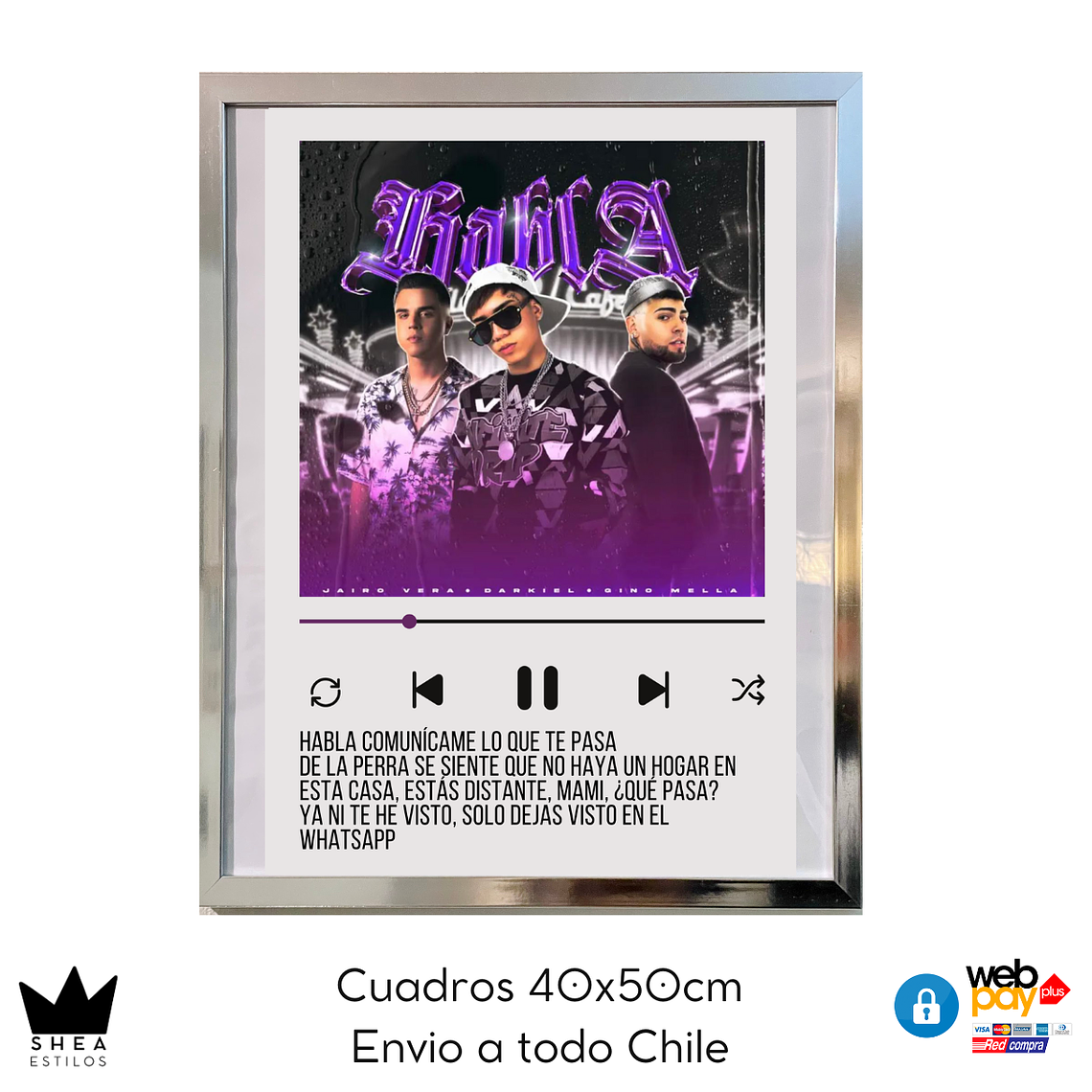 Cuadro Poster Remix 40x50cm 1