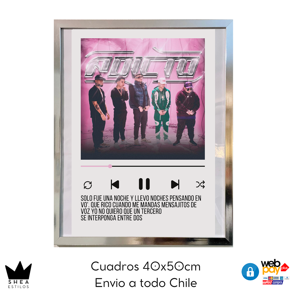 Cuadro Poster Adicto 40x50cm 1