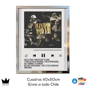 Cuadro Poster Te Extraño a lo vio 40x50cm