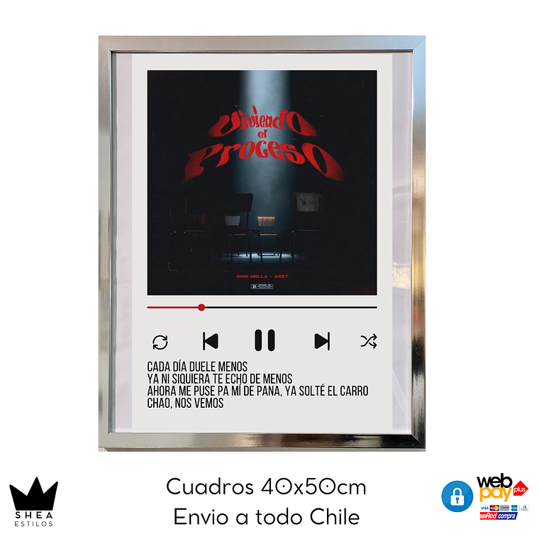 Cuadro Poster Viviendo el proceso 40x50cm 1