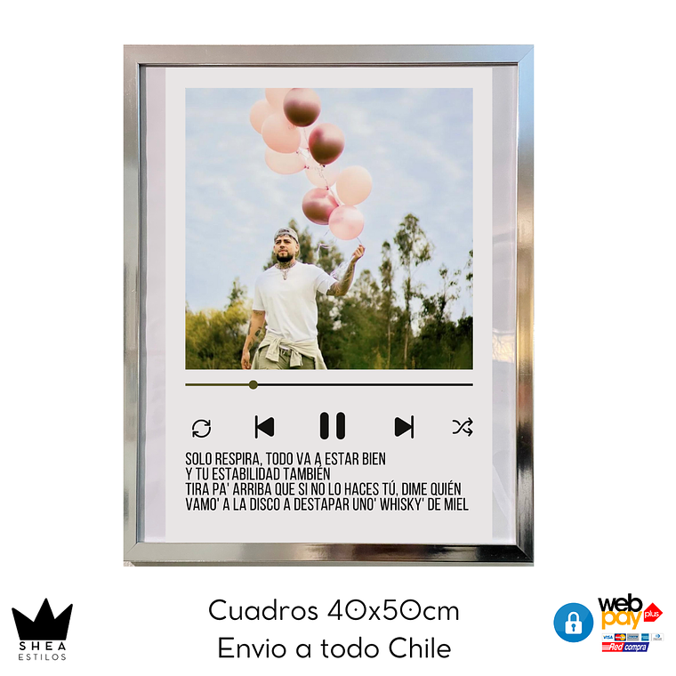 Cuadro Poster Solo Respira 40x50cm- COPIAR 1