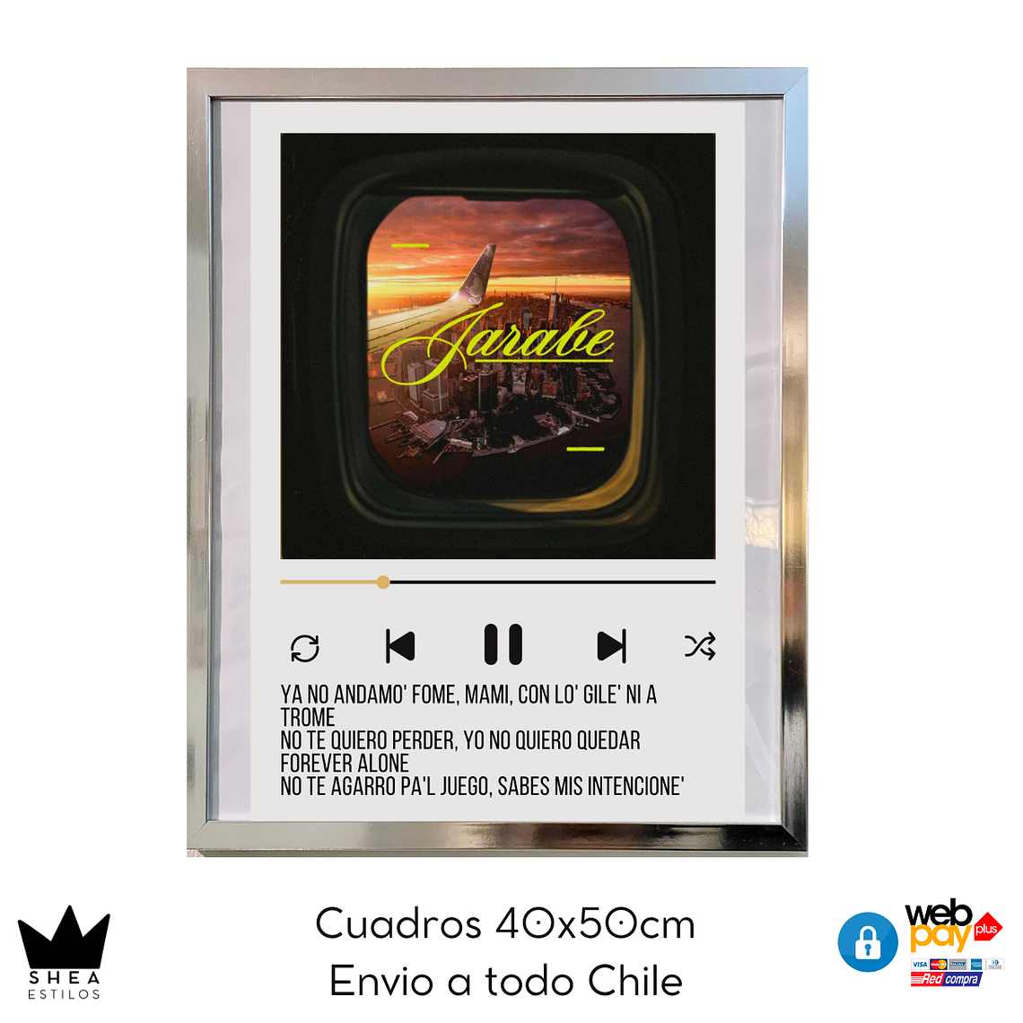 Cuadro Poster Jarabe  40x50cm 1