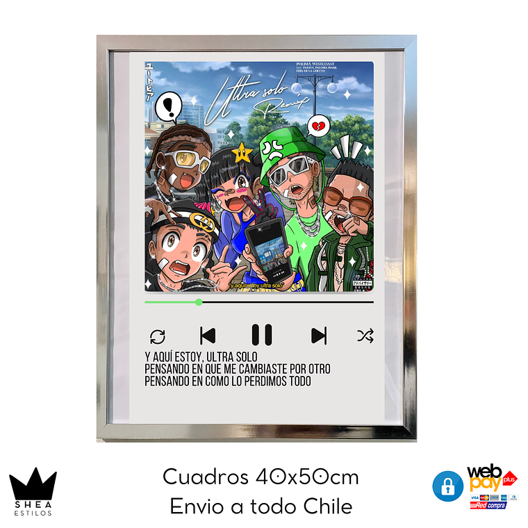 Cuadro Poster Ultra Solo Remix  40x50cm 1