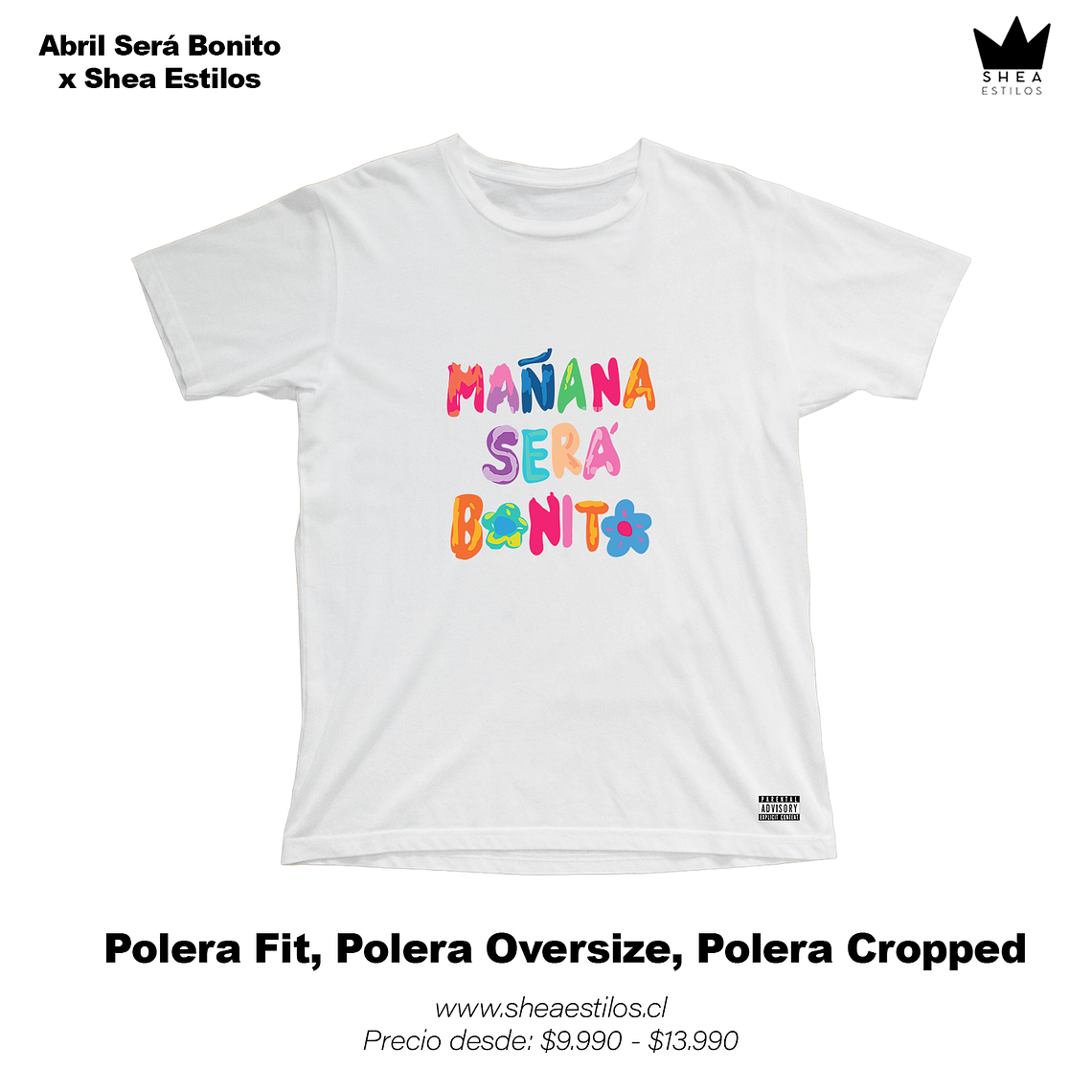 Polera Mañana Será Bonito Karol G (Polera Fit, Polera Oversize, Polera Cropped) 1