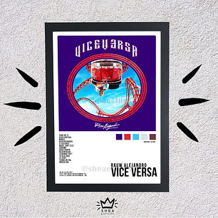 Poster + Cuadro de 23x32cm Rauw Alejandro Viceversa