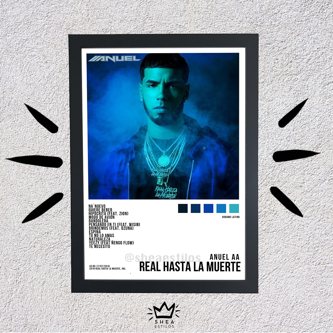 Poster + Cuadro de 23x32cm Real Hasta La Muerte 1